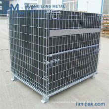 Good Sales Industrial Transport Galvanized Collapsible Wire Mesh Container Manufacturer